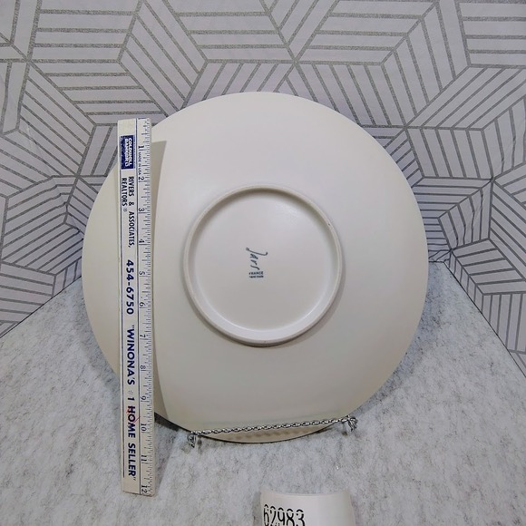 Jars France Tourron XL Chop Plate Platter 12.2" Green Crackle Glaze - Picture 5 of 6